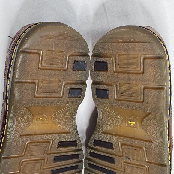 Doc Dr. Martens Slip On Loafers 8B79 Brown Leather Shoes Size MEN 9 W 10 UK 8 main image 11